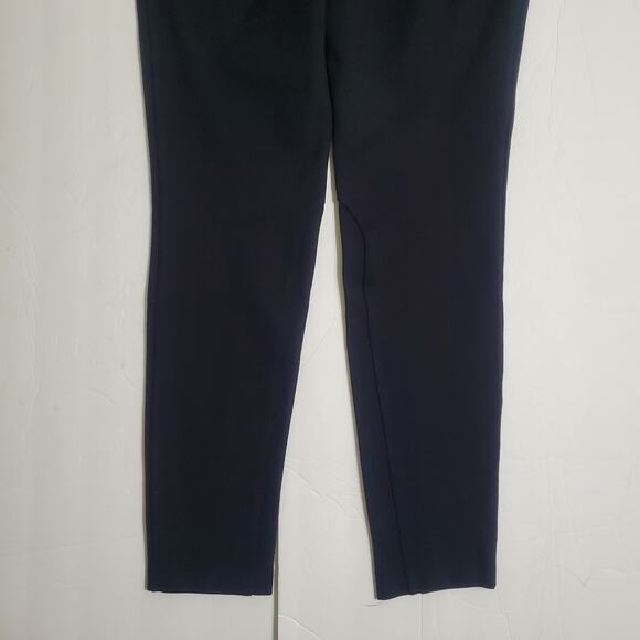 Lands End High Rise Slim Leg Pants Black Career Work Rayon Spandex M/T 10 - 12 - Picture 5 of 11